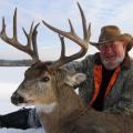 Jolly with his 160 whitetail on a whitetail / mule deer combo hunt